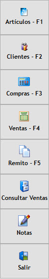 Botonera Principal de Plus 7