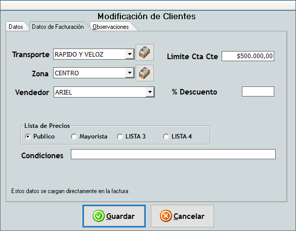 Ficha de Clientes Solapa 2