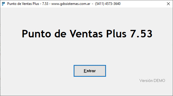 Pantalla de inicio sin claves habilitadas