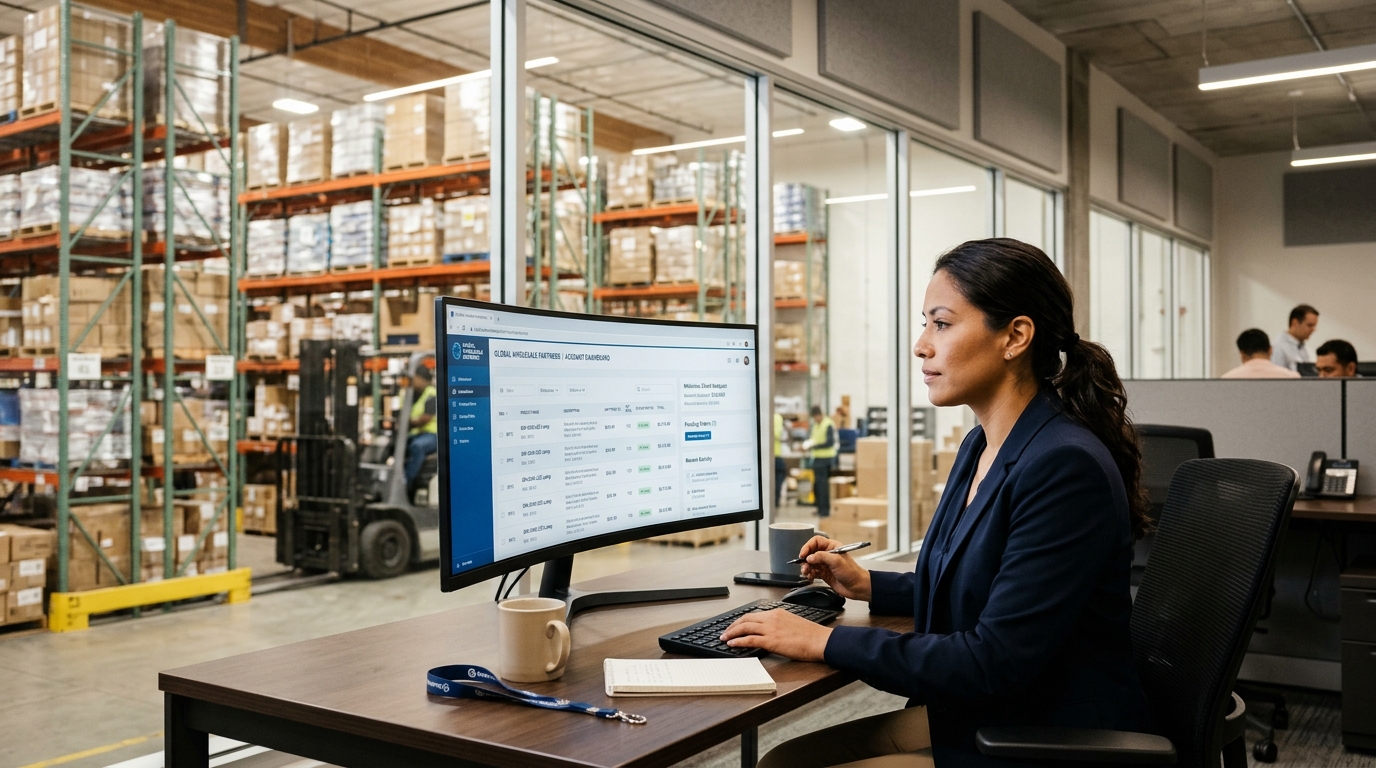 Portal privado B2B para distribuidoras y mayoristas integrado con Plus Web